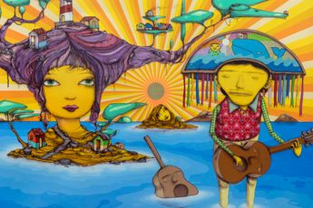 Contemporary art exhibition OSGEMEOS Portal at Lehmann Maupin 501 West 24th Street New York United States