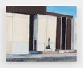 Building with desert plant by Jean-Philippe Delhomme contemporary artwork Painting