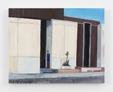 Building with desert plant by Jean-Philippe Delhomme contemporary artwork painting
