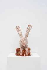 Warren ashtray rabbit by Luis Vidal contemporary artwork sculpture