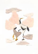 Like a bird by Sunwoo Kim contemporary artwork works on paper