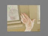 Mana la fereastra Hand at the Window by Diana Cepleanu contemporary artwork painting
