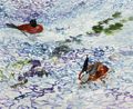 Lake Study with Rain Op.98 by Bin Woo Hyuk contemporary artwork Painting