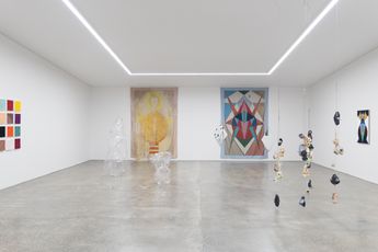 Contemporary art exhibition Mikala Dwyer Shards and stones sticks and bones at Starkwhite Auckland New Zealand