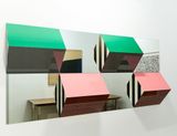 Prisms and Mirrors high reliefs  situated works by Daniel Buren contemporary artwork sculpture