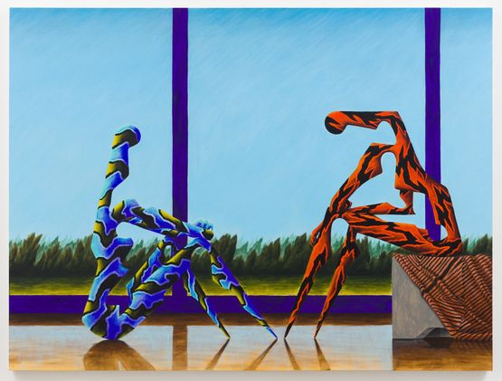 Clear Skies at the Field House 3 by Alejandro Cardenas contemporary artwork Painting