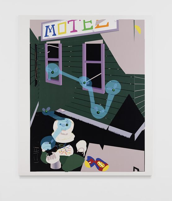 Green Inkjet Painting by Michael Williams contemporary artwork Print