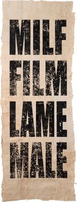 Untitled MILFFILMLAMEMALE by Newell Harry contemporary artwork print