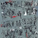 Wei Squares-Rock Tree Horned Beast by Wei Ligang contemporary artwork painting works on paper