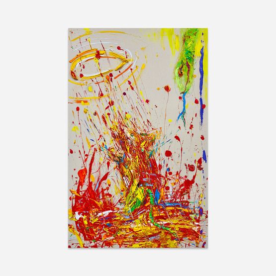 The Condemned Mouse and The Waiting Snake Never Letting Go of Hope by Green Yong Woon Park contemporary artwork Painting