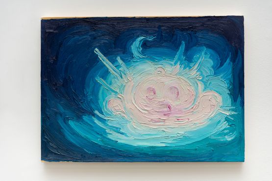 Lua Bebe  Baby Moon by Tiago Carneiro Da Cunha contemporary artwork Painting