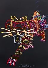 Tiger by Chila Kumari Burman contemporary artwork print