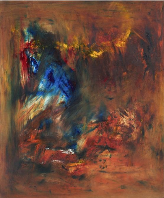Ash and Stalactite by Marie De Villepin contemporary artwork Painting