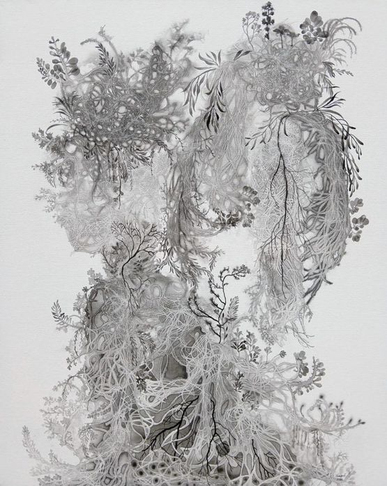 Earth Blossom No.1 by Imhathai Suwatthanasilp contemporary artwork Painting