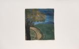 Untitled Brown Tree Curving Beige Road by Frank Walter contemporary artwork Painting