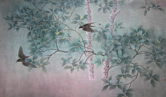The Swallows are Coming by Yu Hui contemporary artwork Works on Paper