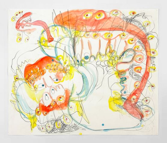 Deep Jaw Relaxation 8. Deep Jaw Relaxation series by Andrea Eva Gyori contemporary artwork Painting
