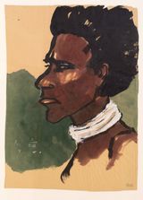 Sudseekopf South Sea Head by Emil Nolde contemporary artwork works on paper