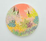 Plumed peachy dusk dawning by John Mcallister contemporary artwork painting