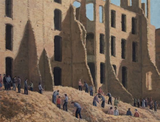 Upheaval by Serban Savu contemporary artwork Painting