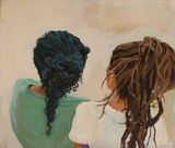 Two Heads by Fiza Khatri contemporary artwork painting