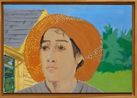 Orange hat I by Alex Katz contemporary artwork Painting