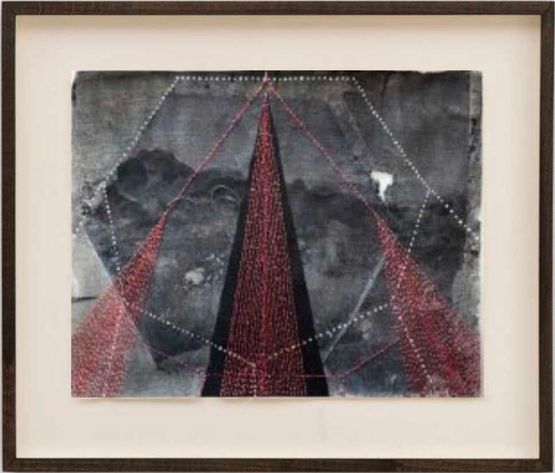 Two sides dont feel the same out of line in space by Radhika Khimji contemporary artwork Works on Paper