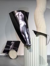 Fragility of Caryatid by Lucia Tallova contemporary artwork installation