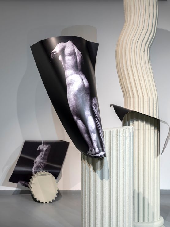 Fragility of Caryatid by Lucia Tallova contemporary artwork Installation