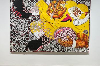 Trenton Doyle Hancocks Electrifying Canvases at Hales Gallery