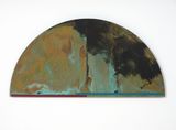 Black Ledge overhang by Gretchen Albrecht contemporary artwork painting works on paper