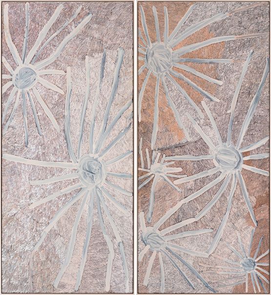 Ganyu Djulpan by Nyapanyapa Yunupiu contemporary artwork Painting