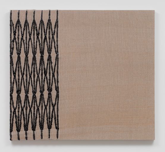 Woven Collapsible Gate Collapsed Black by Analia Saban contemporary artwork Painting