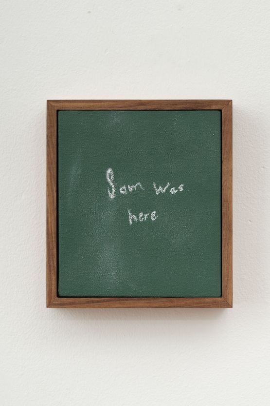 Sam was here by Guy Simpson contemporary artwork Painting