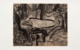 Untitled from the BlackWhite Animals series by Wanda Pimentel contemporary artwork drawing works on paper