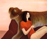 Tiger Sofa by Meng Yangyang contemporary artwork painting
