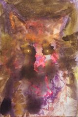 foxy lady I by Rebekka Steiger contemporary artwork painting works on paper drawing
