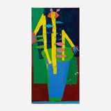 Garden Pot in Moonlight by Florence Hutchings contemporary artwork painting works on paper