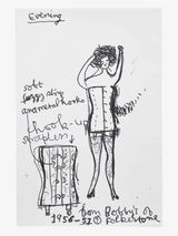 Corset by Rose Wylie contemporary artwork painting works on paper