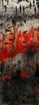 Flowers and Trees_Climax by Lee Eun contemporary artwork painting
