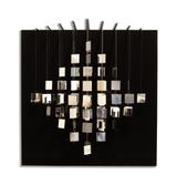 Polyedre Virtuel Sur Noir by Julio Le Parc contemporary artwork sculpture