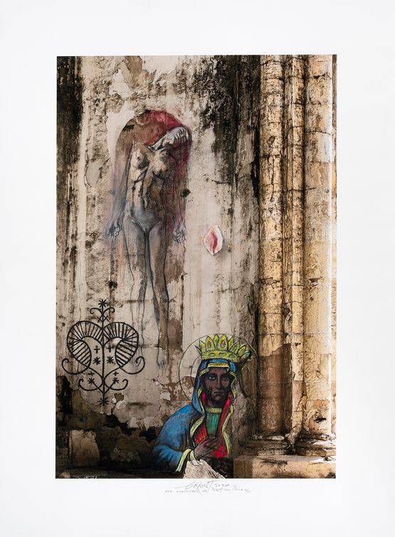 AnacoanaErzulie by Ernest Pignon-Ernest contemporary artwork Works on Paper