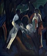 No dawn yet by Vikrant Bhise contemporary artwork painting