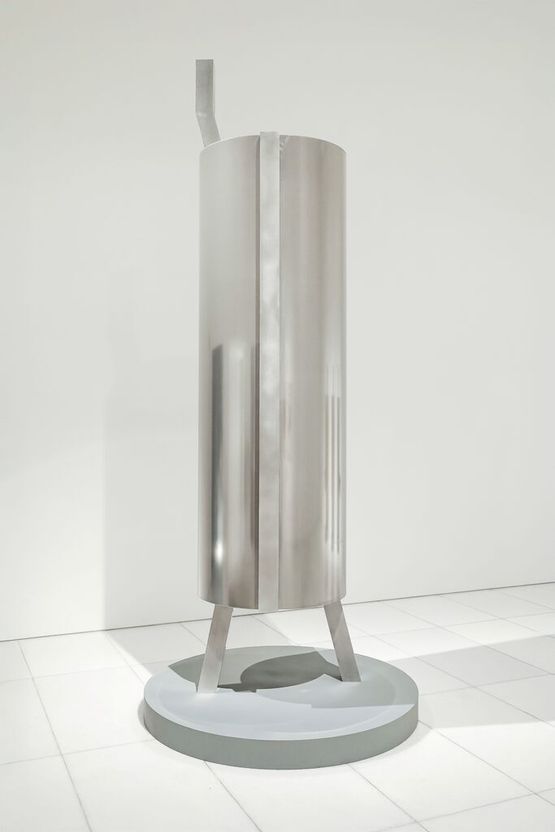The Strangers Sanctuary  Titans Silver Veil- Where the Iron Being Walks the Sky by Tai-Jung Um contemporary artwork Sculpture