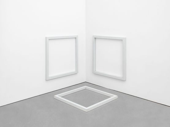 WallFloor Piece Three Squares by Sol Lewitt contemporary artwork Sculpture