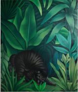 Cats Dinner 1 by Tang Shuo contemporary artwork painting