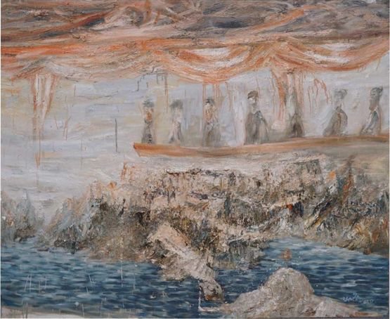 Observation Deck by Xie Bei contemporary artwork Painting