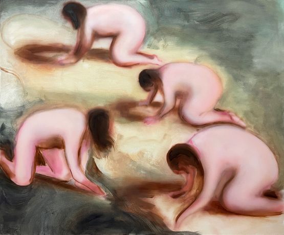 Four women by Sarah Drinan contemporary artwork Painting