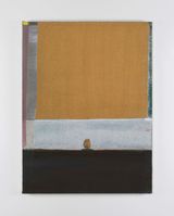 Gold Curtain by Merlin James contemporary artwork painting