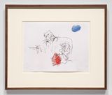 RBG  Blue by Uri Aran contemporary artwork drawing painting works on paper